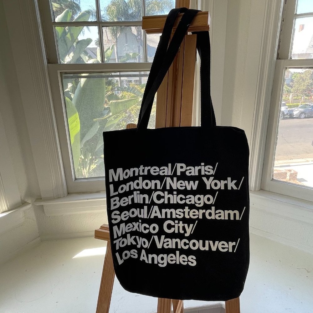 American Apparel Cities Tote Bag Black